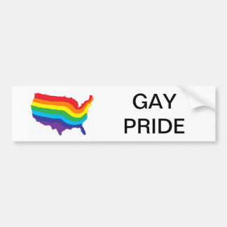 COCHE PEGATINA PARA EL PARACHOQUES DEL ORGULLO GAY