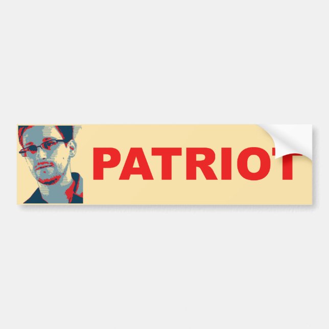 Coche Pegatina para el parachoques del patriota de Ed (Frente)