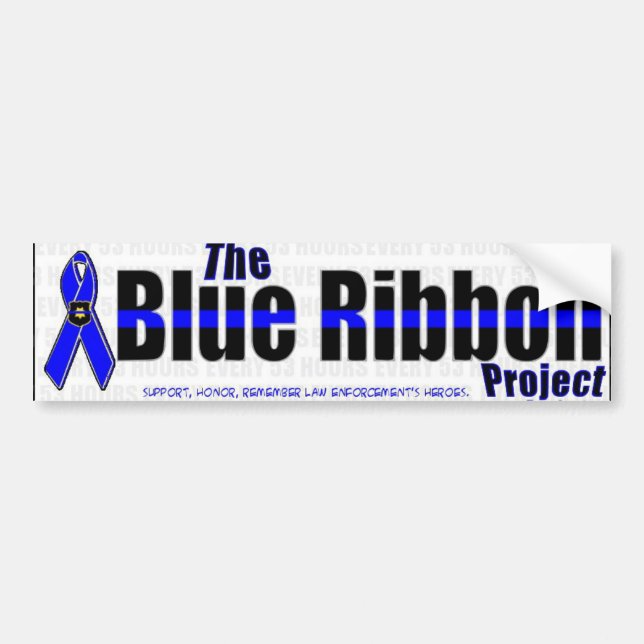Coche Pegatina para el parachoques del proyecto de Blue (Frente)