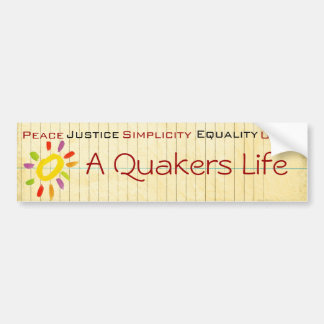 Coche Pegatina para el parachoques del Quaker
