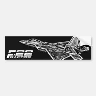 Coche Pegatina para el parachoques del RAPAZ F-22