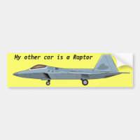 Pegatina para el parachoques del rapaz F-22