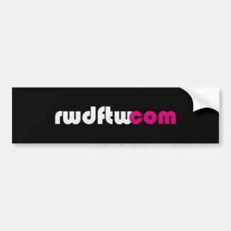 Coche pegatina para el parachoques del rwdftw
