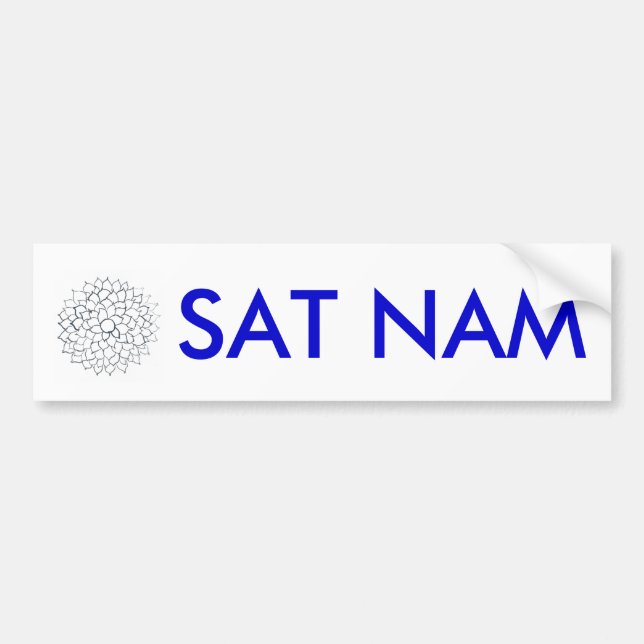Coche Pegatina para el parachoques del SAT NAM (Frente)