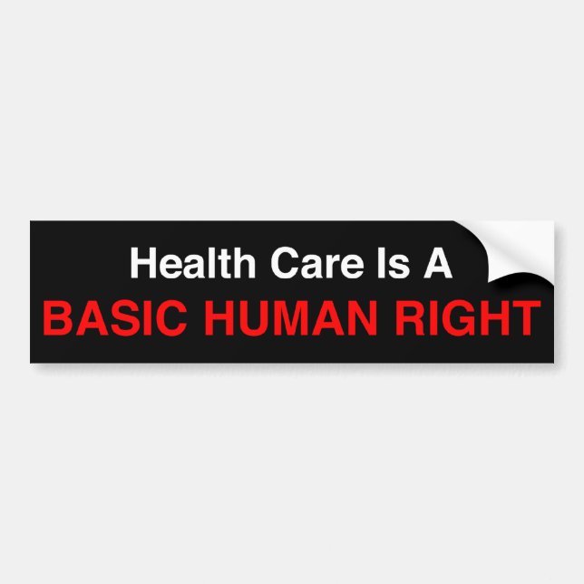 Coche Pegatina para el parachoques del seguro médico (Frente)