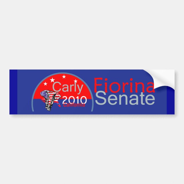 Coche Pegatina para el parachoques del senado de Fiorina (Frente)