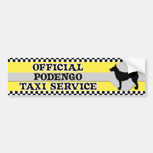 Coche Pegatina para el parachoques del servicio del taxi