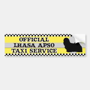 Coche Pegatina para el parachoques del servicio del taxi