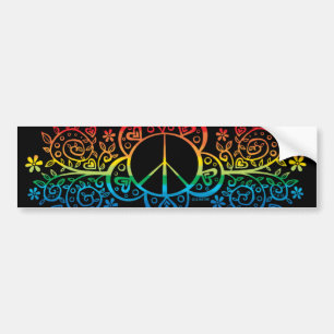 Coche Pegatina para el parachoques del signo de la paz
