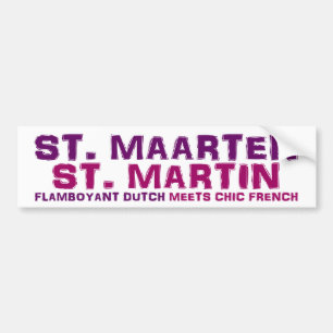 Coche Pegatina para el parachoques del St. Maarten San