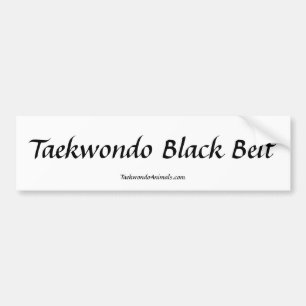 Coche Pegatina para el parachoques del Taekwondo
