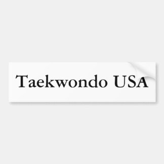 Coche Pegatina para el parachoques del Taekwondo los