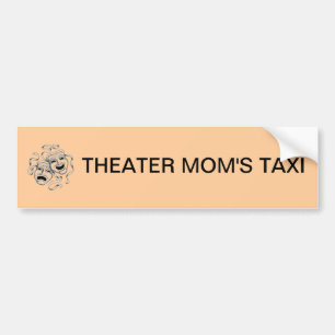 Coche Pegatina para el parachoques del taxi de la mamá