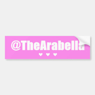 Coche pegatina para el parachoques del @TheArabella