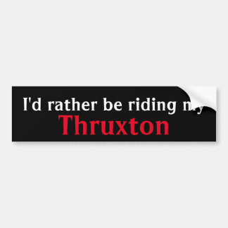 Coche pegatina para el parachoques del thruxton