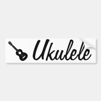Coche pegatina para el parachoques del ukulele