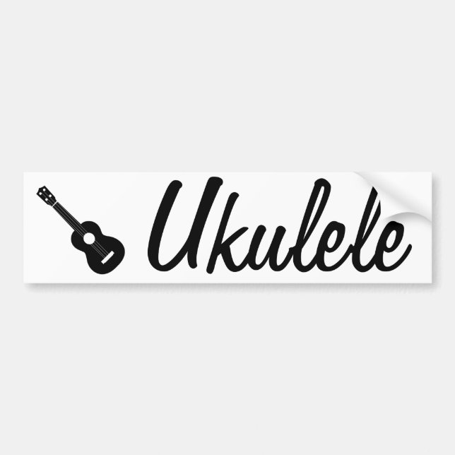 Coche pegatina para el parachoques del ukulele (Frente)