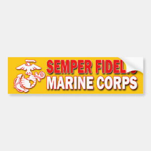 Coche Pegatina para el parachoques del USMC Semper