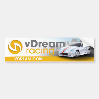 Coche pegatina para el parachoques del vDream (amarillo)