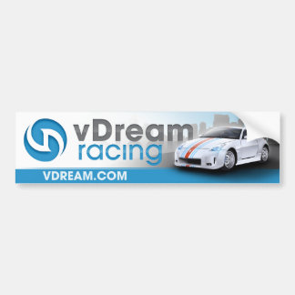 Coche pegatina para el parachoques del vDream (azul)