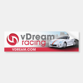 Coche pegatina para el parachoques del vDream (roja)