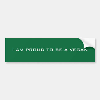 Coche Pegatina para el parachoques del vegano