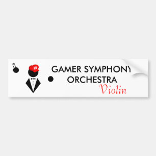 Coche Pegatina para el parachoques del violín de GSO