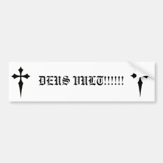 Coche Pegatina para el parachoques del vult de Deus
