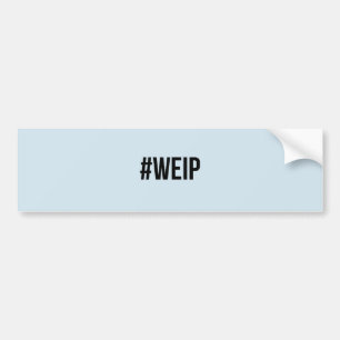 Coche Pegatina para el parachoques del #WEIP