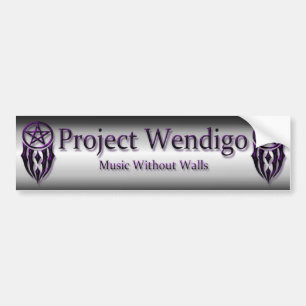 Coche pegatina para el parachoques del wendigo del