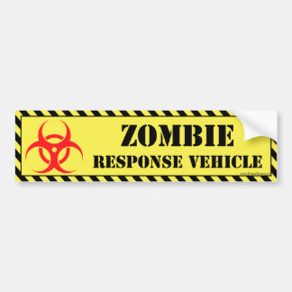 Coche Pegatina para el parachoques del zombi