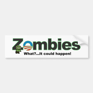 Coche Pegatina para el parachoques del zombi de Obama