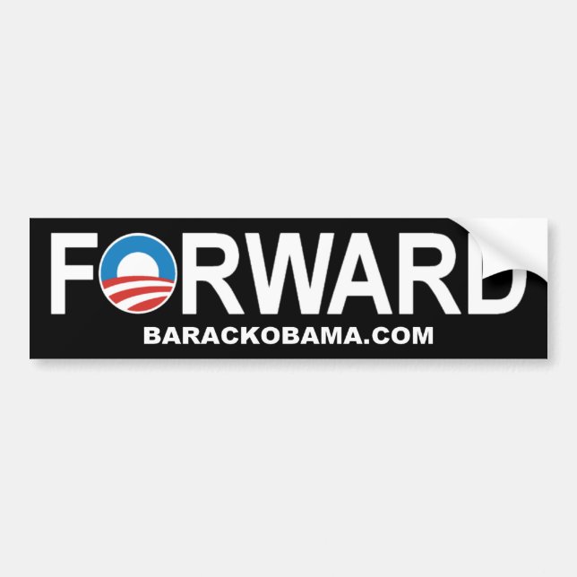 Coche Pegatina para el parachoques "delantera" de Barack (Frente)
