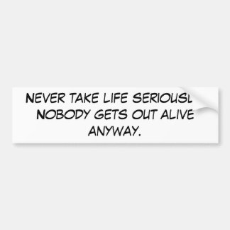 Coche Pegatina para el parachoques divertida