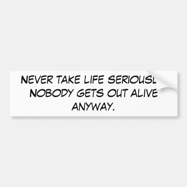 Coche Pegatina para el parachoques divertida (Frente)