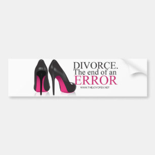 Coche Pegatina para el parachoques - "divorcio. El final