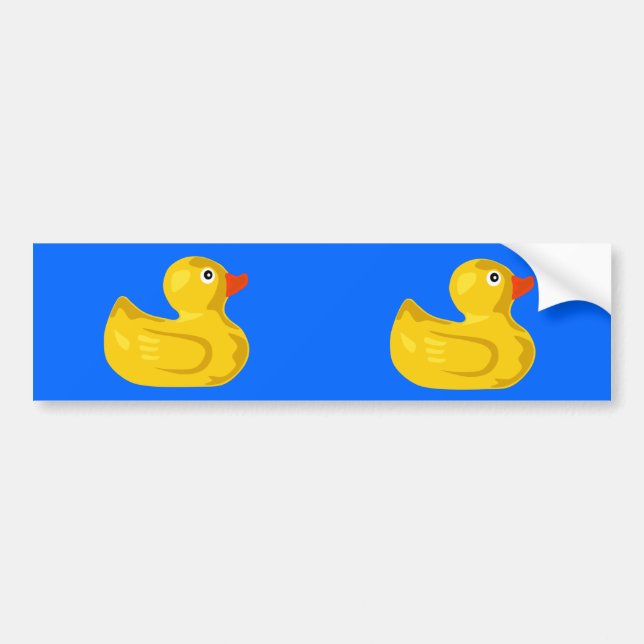 Coche Pegatina para el parachoques Ducky del pato (Frente)