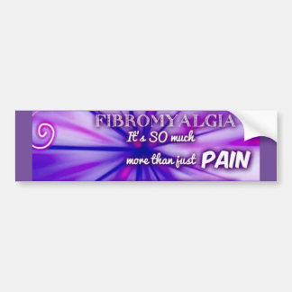 Coche Pegatina para el parachoques fibro del dolor