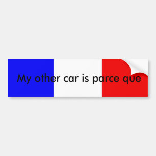 Coche Pegatina para el parachoques francesa del