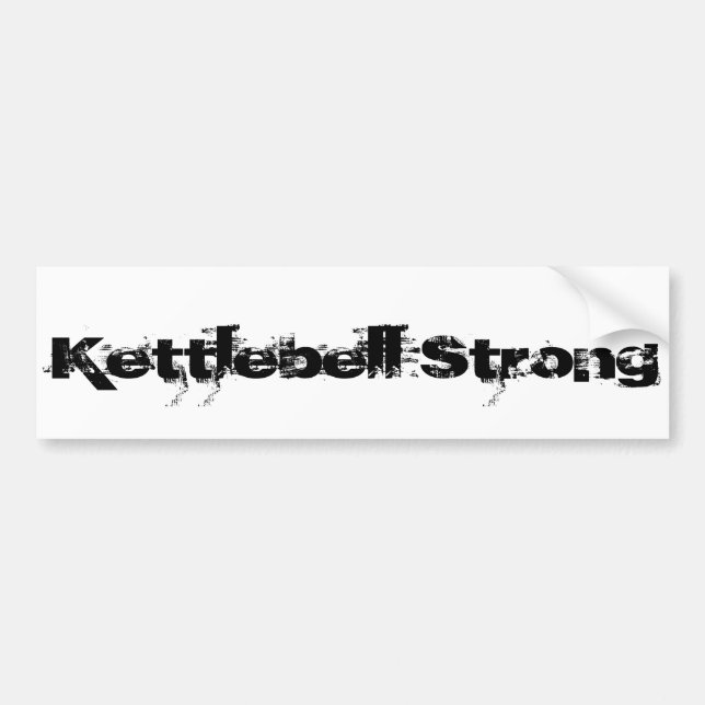 Coche Pegatina para el parachoques fuerte de Kettlebell (Frente)