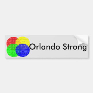 Coche Pegatina para el parachoques FUERTE de ORLANDO