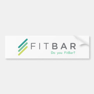 Coche Pegatina para el parachoques: ¿Hace usted FitBar?