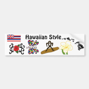 Coche Pegatina para el parachoques hawaiana del estilo