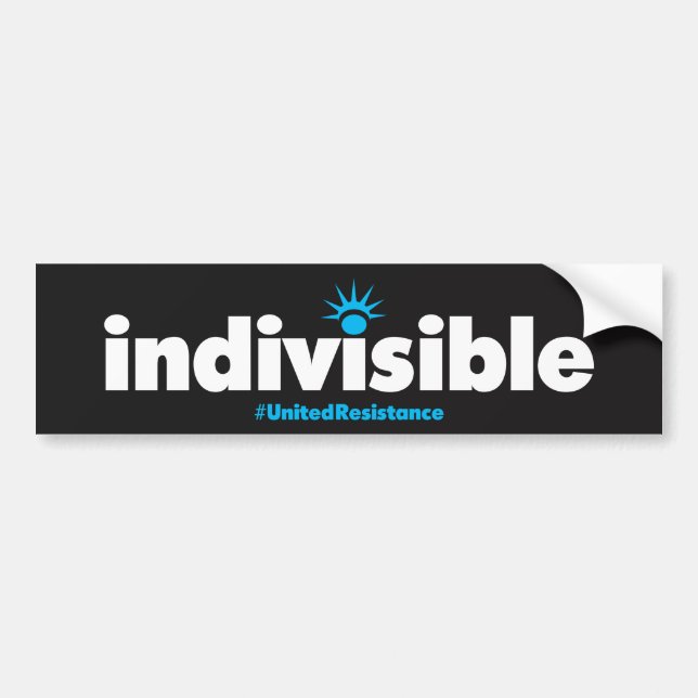 Coche Pegatina para el parachoques indivisible (Frente)