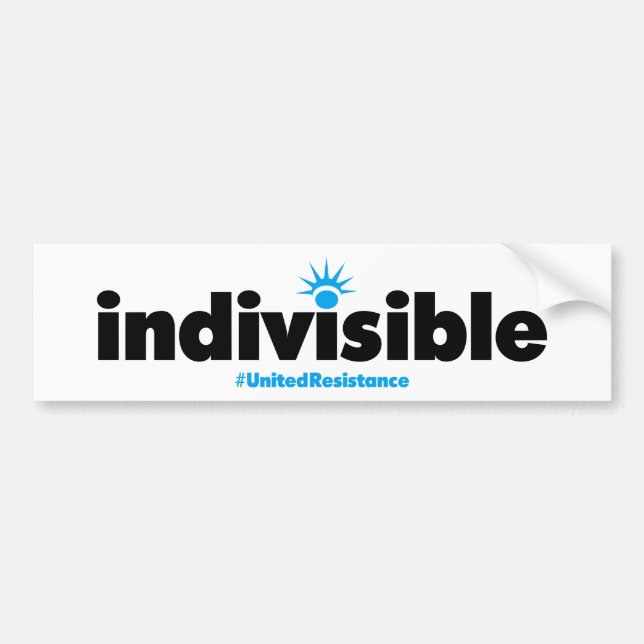 Coche Pegatina para el parachoques indivisible (Frente)