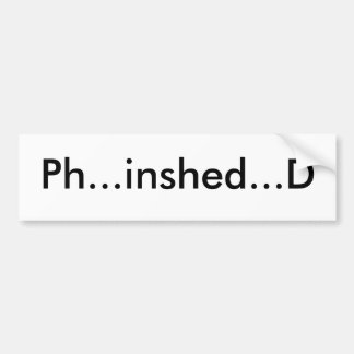 Coche Pegatina para el parachoques inshed del pH…… D