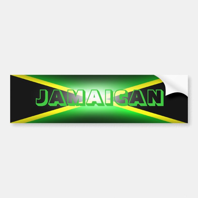 Coche Pegatina para el parachoques jamaicana de Jamaica (Frente)