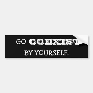 Coche Pegatina para el parachoques liberal anti