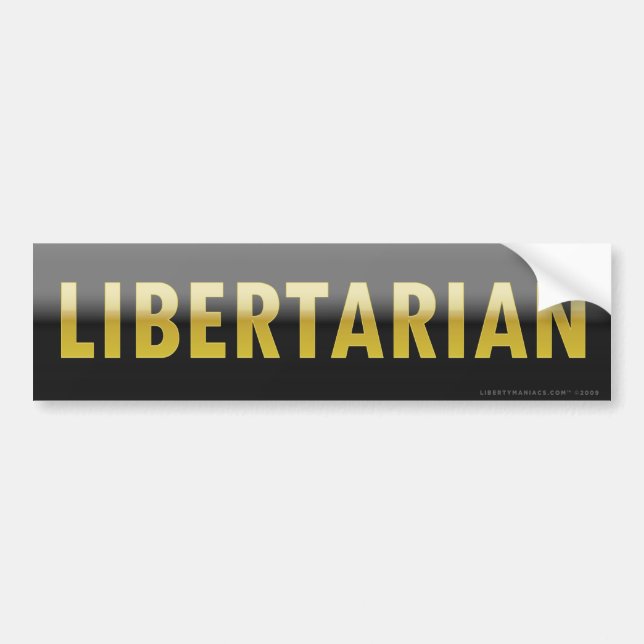 Coche Pegatina para el parachoques libertaria (Frente)