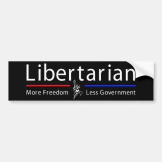Coche Pegatina para el parachoques libertaria